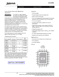 Datasheet EL6296CLZ manufacturer Intersil