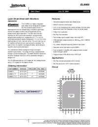 Datasheet EL6900CL-T13 manufacturer Intersil