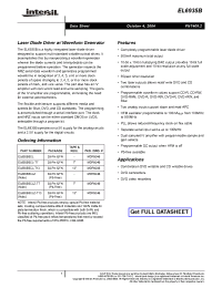 Datasheet EL6935BCLZ manufacturer Intersil