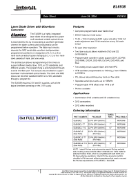 Datasheet EL6938CLZ-T7 manufacturer Intersil