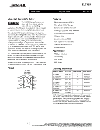 Datasheet EL7158IS manufacturer Intersil