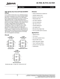 Datasheet EL7202CS-T13 manufacturer Intersil