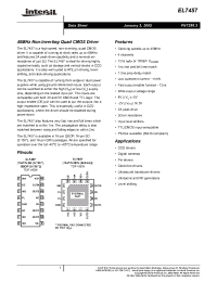 Datasheet EL7457CUZ-T13 manufacturer Intersil