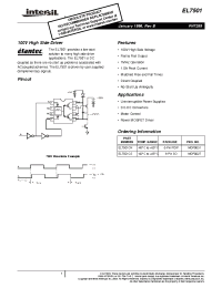 Datasheet EL7501CS manufacturer Intersil