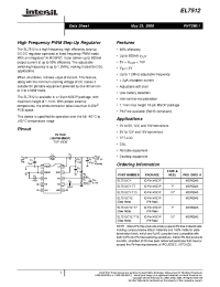 Datasheet EL7512CYZ manufacturer Intersil