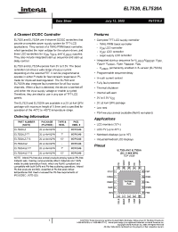 Datasheet EL7520 manufacturer Intersil