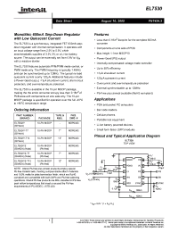 Datasheet EL7530IY-T7 manufacturer Intersil