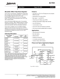 Datasheet EL7534IY-T13 manufacturer Intersil