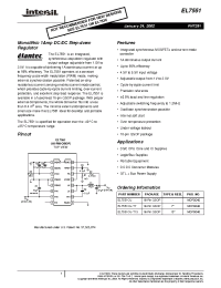 Datasheet EL7551 manufacturer Intersil