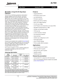 Datasheet EL7554 manufacturer Intersil