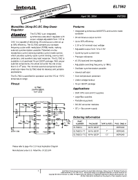 Datasheet EL7562CU-T7 manufacturer Intersil