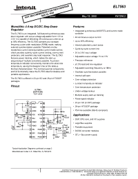 Datasheet EL7563CM-T13 manufacturer Intersil