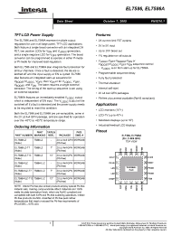 Datasheet EL7586 manufacturer Intersil