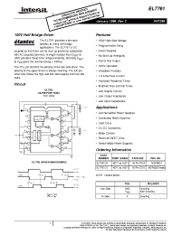 Datasheet EL7761 manufacturer Intersil