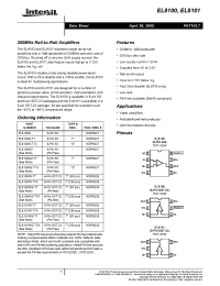 Datasheet EL8100IWZ-T7 manufacturer Intersil