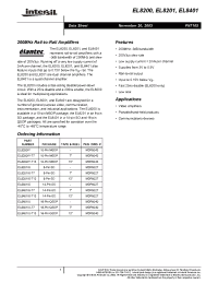 Datasheet EL8201IS-T7 manufacturer Intersil
