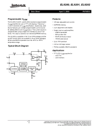 Datasheet EL9200ILZ manufacturer Intersil