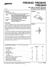 Datasheet FRE264H manufacturer Intersil