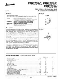 Datasheet FRK264H manufacturer Intersil