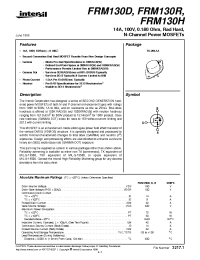 Datasheet FRM130R manufacturer Intersil