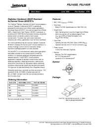 Datasheet FSJ163R manufacturer Intersil