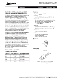 Datasheet FSS13A0D manufacturer Intersil