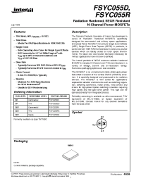 Datasheet FSYC160D3 manufacturer Intersil