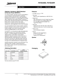 Datasheet FSYE430D manufacturer Intersil