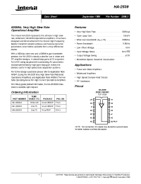 Datasheet HA1-2539-5 manufacturer Intersil