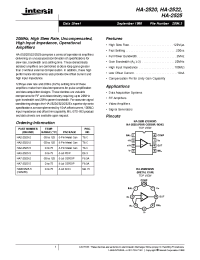 Datasheet HA2-2520-2 manufacturer Intersil