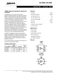 Datasheet HA2-2605-5 manufacturer Intersil