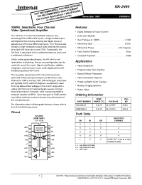 Datasheet HA-2444 manufacturer Intersil