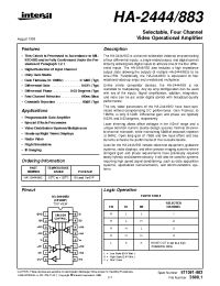 Datasheet HA-2444883 manufacturer Intersil