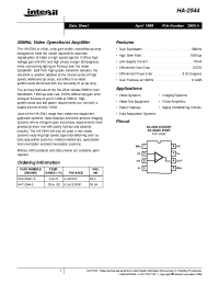 Datasheet HA-2544 manufacturer Intersil