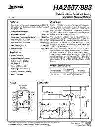 Datasheet HA2557883 manufacturer Intersil