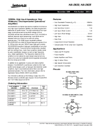 Datasheet HA-2626 производства Intersil