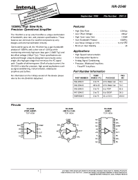 Datasheet HA3-2548-5 manufacturer Intersil