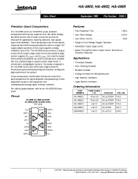 Datasheet HA3-4905-5 manufacturer Intersil