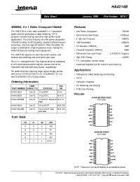 Datasheet HA4314BCA96 manufacturer Intersil