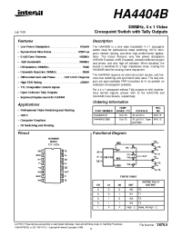 Datasheet HA4404B manufacturer Intersil