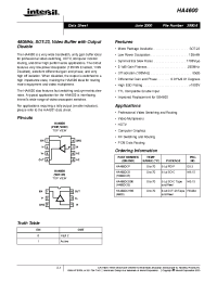 Datasheet HA4600CP manufacturer Intersil