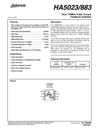 Datasheet HA5023883 manufacturer Intersil