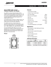 Datasheet HA5024EVAL manufacturer Intersil