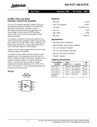 Datasheet HA-5127A manufacturer Intersil