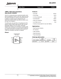 Datasheet HA7-2515-5 manufacturer Intersil
