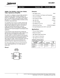Datasheet HA9P2841-5 manufacturer Intersil