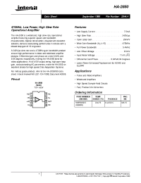Datasheet HA9P2850-5 manufacturer Intersil