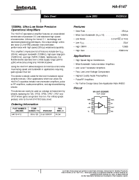 Datasheet HA9P5147-9X96 manufacturer Intersil