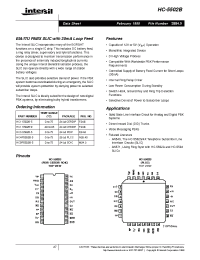Datasheet HC1-5502B-9 manufacturer Intersil
