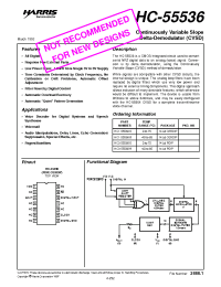 Datasheet HC1-55536-5 manufacturer Intersil